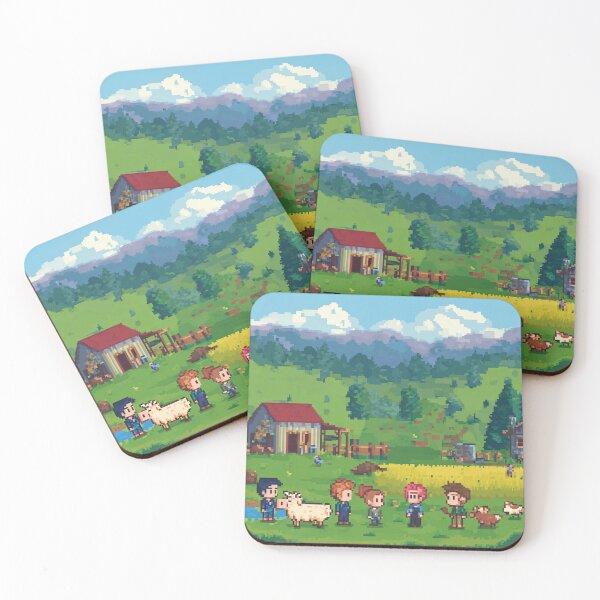 Item preview, Pixel Farmstead Dreams – Cosy Farming Adventure Artwork designed and sold by Pixel8Prints.