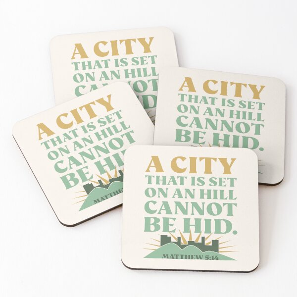 Item preview, Light of the World Bible Verse from Matthew 5:14 - A City That Is Set On A Hill Cannot Be Hid.  designed and sold by Angela Dow.