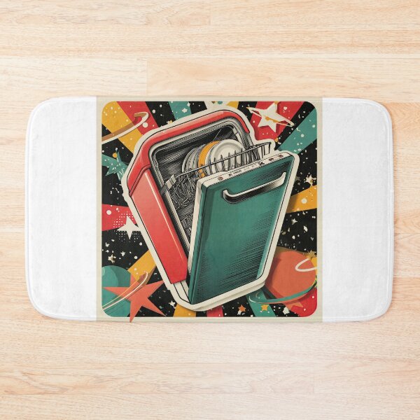 Item preview, Cosmic Clean – Retro Dishwasher Pop Art designed and sold by ForeverPrintsOK.