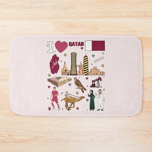 Item preview, Qatar Vibes, The Ultimate Doha Culture & Landmarks Doodle designed and sold by mashmosh.