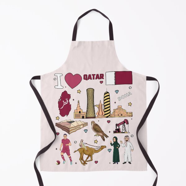 Item preview, Qatar Vibes, The Ultimate Doha Culture & Landmarks Doodle designed and sold by mashmosh.