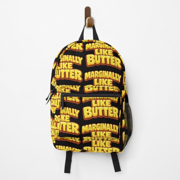 Item preview, Marginally Like Butter Funny Food Typography Design designed and sold by TeeTimeTreasure.