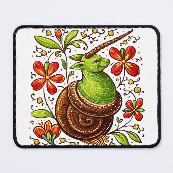 Item preview, Medieval Snail Unicorn designed and sold by ebrawne.