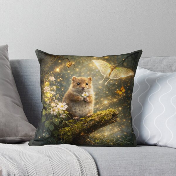 Item preview, Dormouse Pollinator Spirit – Glowing Spring Woodland Wildlife Art designed and sold by GeoWild Designs.