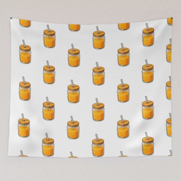 Item preview, Cozy Orange juice | Cute Cartoon Aesthetic Drink Illustration designed and sold by Sepia soul.