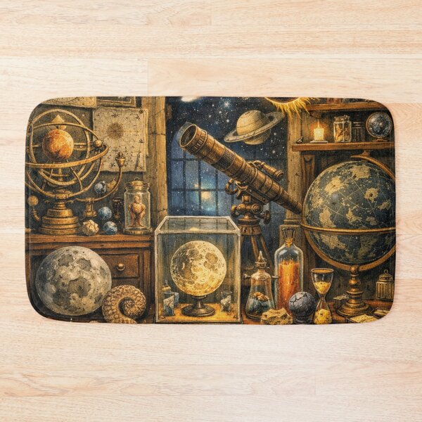 Item preview, Antique Observatory: Astronomy and Cosmos Vintage Illustration designed and sold by Mauswohn.