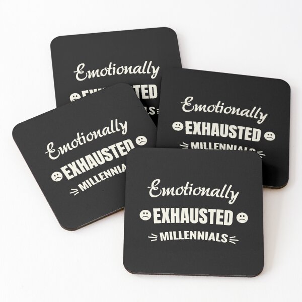 Item preview, Emotionally Exhausted Millennial Shirt designed and sold by Achily.