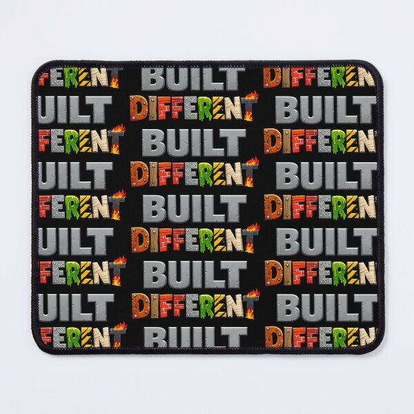 Item preview, Built Different Bold Material Typography Design designed and sold by TeeTimeTreasure.