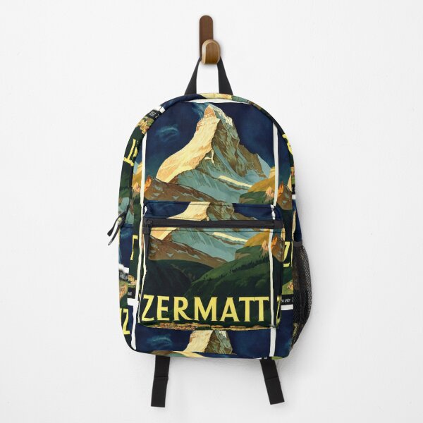 Item preview, Vintage Zermatt Travel Poster | Art Deco Style | Iconic Matterhorn | Swiss Alps Adventure | Bold Typography & Vivid Colors designed and sold by artofuniverse.