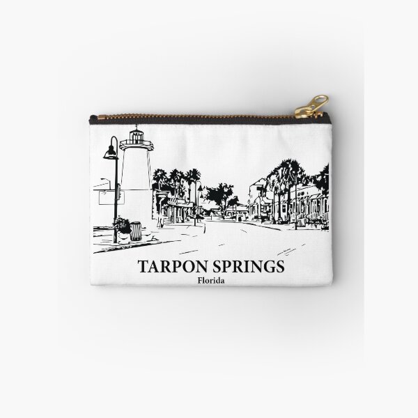 Item preview, Tarpon Springs FL - Ink Cityscape Illustration designed and sold by Lakeric Cityscapes.