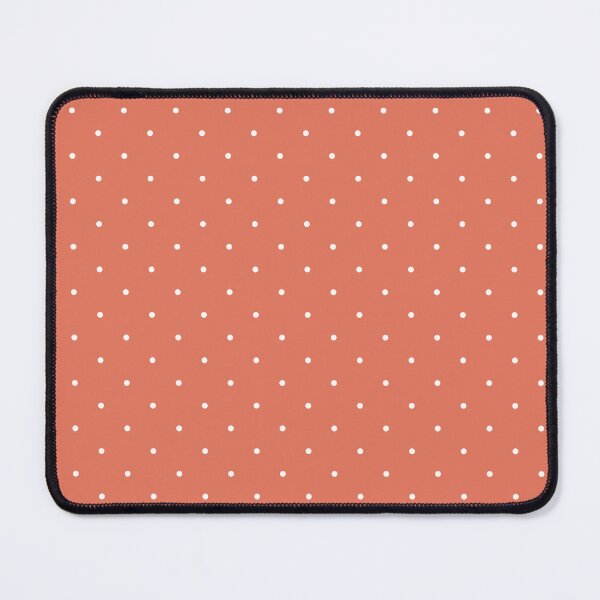 Item preview, White polka dot on coral background designed and sold by RishabhArts1.