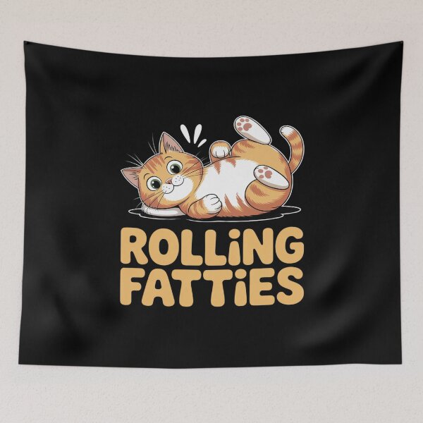 Item preview, Rolling Fatties Cat Kitty Animal Pet Lovers designed and sold by joyouartArt.