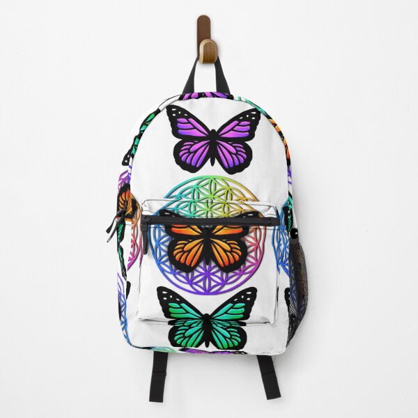 Item preview, Monarch butterfly illustration Colorful Flower of life scared geometry designed and sold by hollycooper.