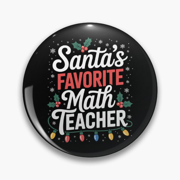 Item preview, Xmas Lighting Santa's Favorite Math Teacher Christmas designed and sold by MarkLeedsArt.