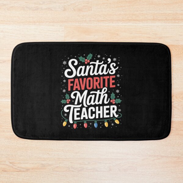 Item preview, Xmas Lighting Santa's Favorite Math Teacher Christmas designed and sold by MarkLeedsArt.