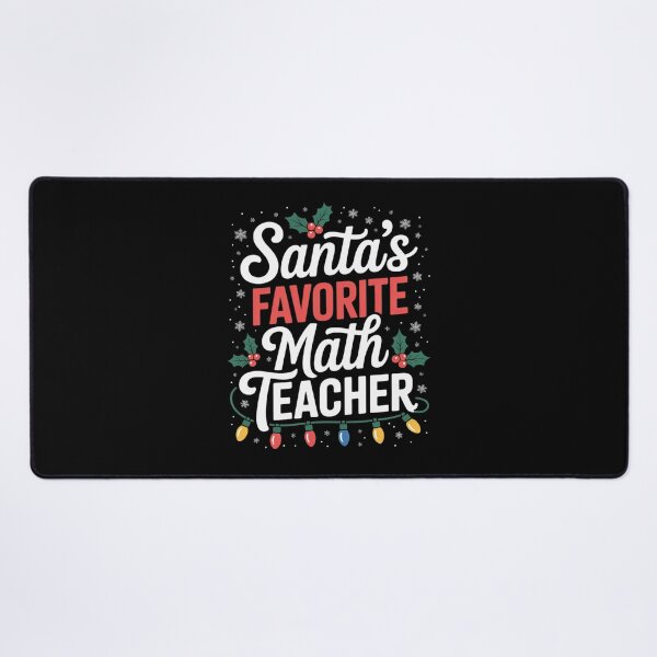 Item preview, Xmas Lighting Santa's Favorite Math Teacher Christmas designed and sold by MarkLeedsArt.