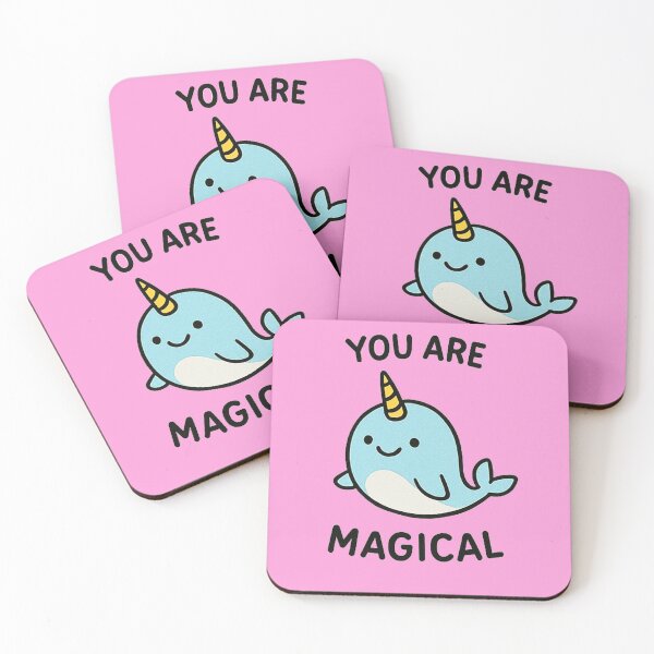 Item preview, You Are Magical – Cute Narwhal Illustration designed and sold by porjuleshop.