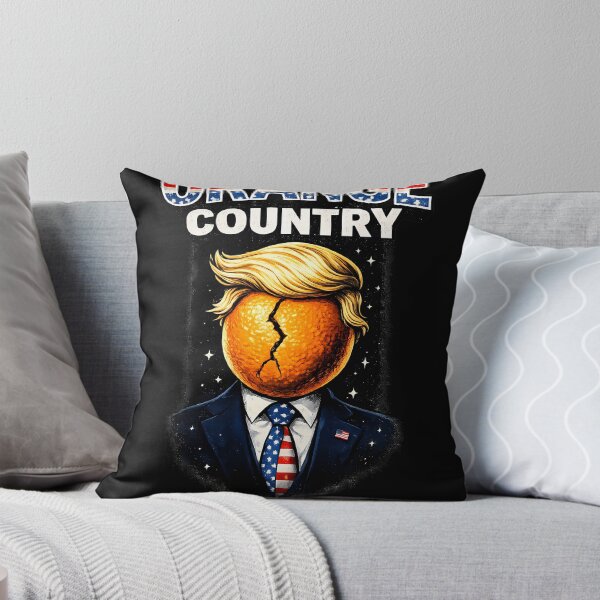 Artikelvorschau, ORANGE COUNTRY – Patriotisches Orange-Head-Parodie-Poster entworfen und verkauft von Ajdaprint.