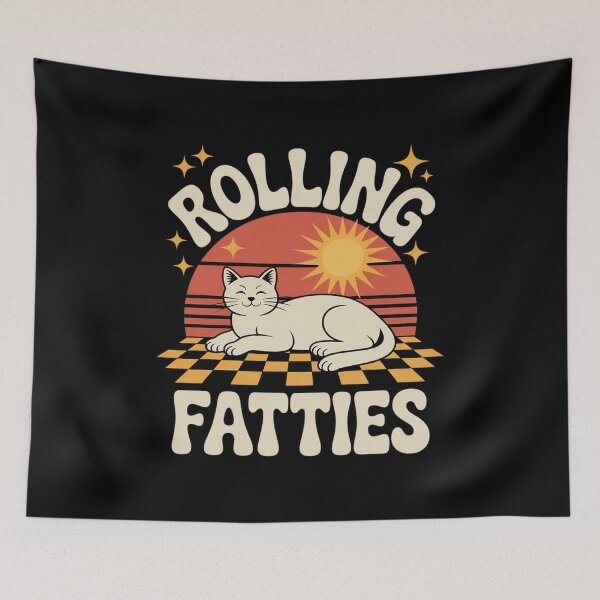 Item preview, Rolling Fatties Cat Lover Cat Kitten designed and sold by joyouartArt.