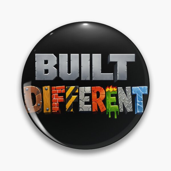 Item preview, Built Different Bold Material Typography Design Variant designed and sold by TeeTimeTreasure.