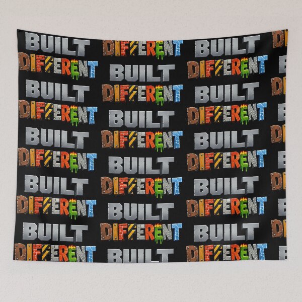 Item preview, Built Different Bold Material Typography Design Variant designed and sold by TeeTimeTreasure.