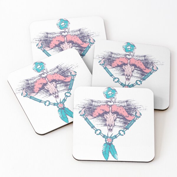 Item preview, Boho Skull Feather Chain – Spiritual Freedom Symbol Art designed and sold by SPREADito.