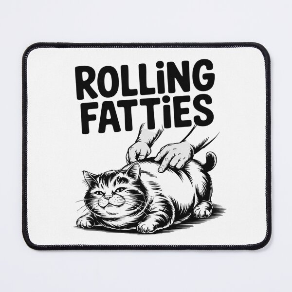 Item preview, Rolling Fatties Cat Kitten Owner Fat Cat designed and sold by joyouartArt.
