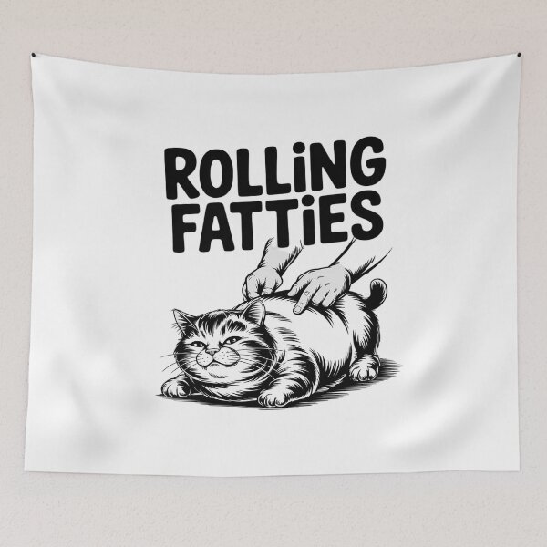 Item preview, Rolling Fatties Cat Kitten Owner Fat Cat designed and sold by joyouartArt.