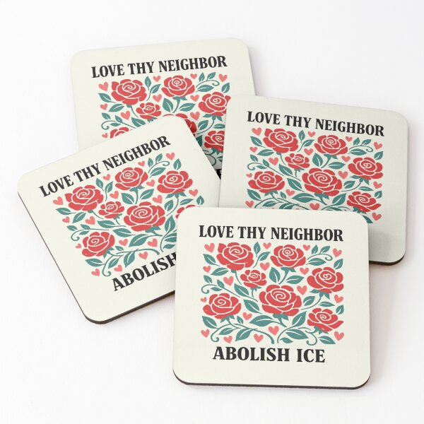 Item preview, Love Thy Neighbor Abolish ICE Protest 2 designed and sold by WatercolourferS.