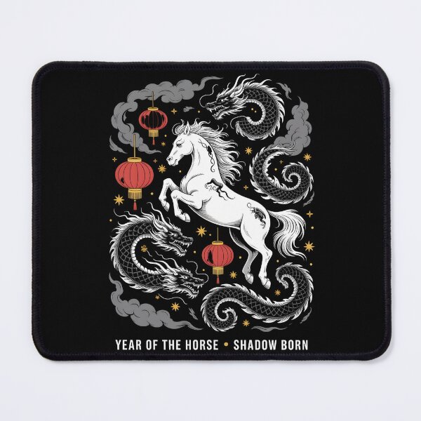 Item preview, Year of the Horse Shadow Born Dragon Yin Yang Chinese New Year 2026 Lunar designed and sold by CornishPixiPony.