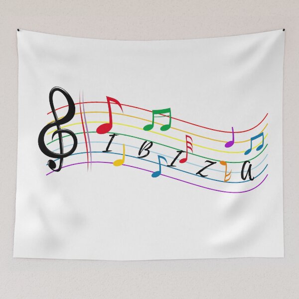 Item preview, # 102- Sheet music in Ibiza - Music note - Kook Art designed and sold by KookArt.