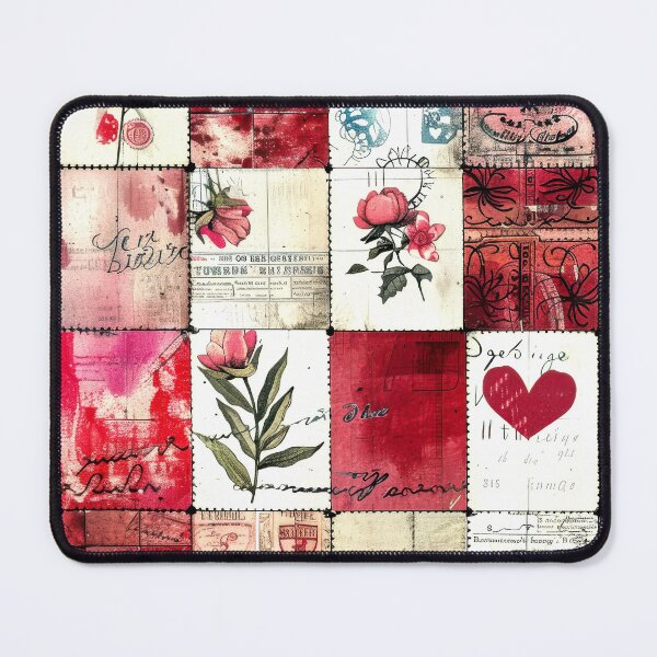 Item preview, Valentine's Day Patchwork-Style Vintage Digital Design Art designed and sold by DEC02.