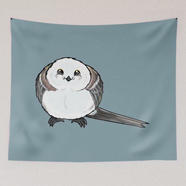 Item preview, Cute Fluffy Long Tailed Tit designed and sold by elizasunnycolor.