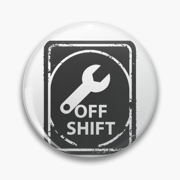 Item preview, OFF SHIFT – Vintage Stamp Wrench Logo (Rugged Workwear) designed and sold by Ajdaprint.