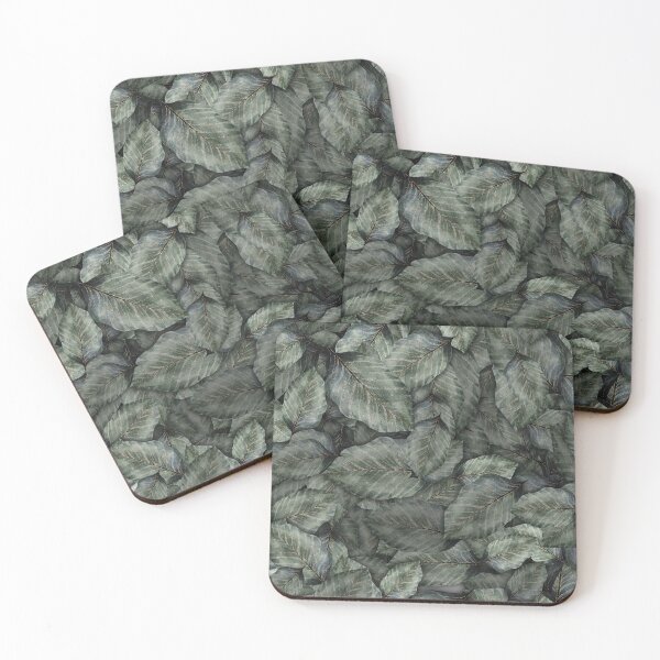 Item preview, Deep Teal Luxe Leaf Layers designed and sold by Nobody Shadow Art.
