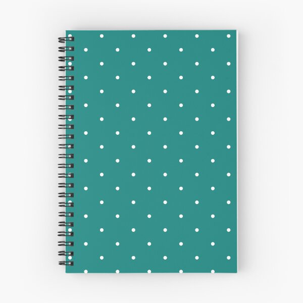 Item preview, White polka dots on teal background designed and sold by RishabhArts1.