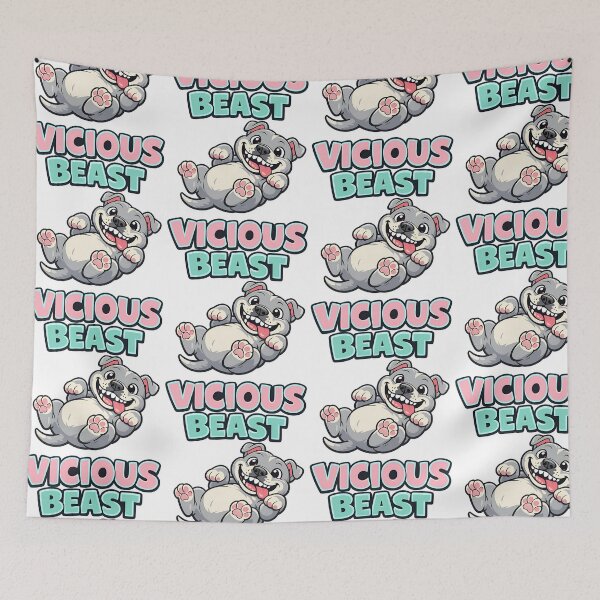 Item preview, Vicious Beast Funny Staffy Puppy designed and sold by BestFriendTees.