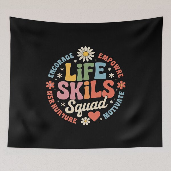 Item preview, Groovy Life Skills Squad Teacher Special Ed SPED Team Crew designed and sold by MarkLeedsArt.