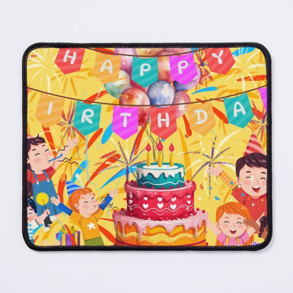 Item preview, Birthday Joy – Children’s Celebration Scene designed and sold by bohowhimsyart.