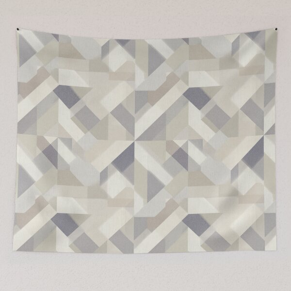 Item preview, Symmetrical Neutral Geometric Block Abstract Pattern designed and sold by Prismatect.