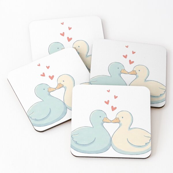 Item preview, ducks in love Cute Valentine Couple Ducks designed and sold by Kondi-Art.