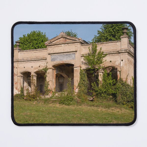 Item preview, Abandoned Mausoleum Ruins – Historic Burial Site in a Green Setting (Lost Place / Urbex Photography) designed and sold by MarkusUrbex.