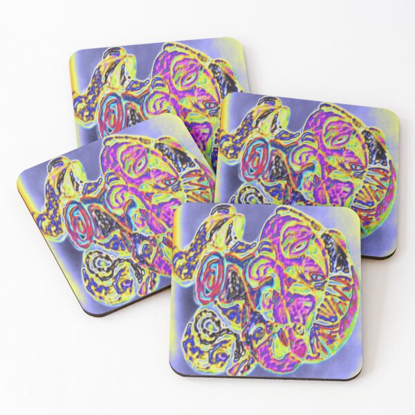 Item preview, psychedelic fossil in motion colorful geometric abstract design designed and sold by SmashingDeals.