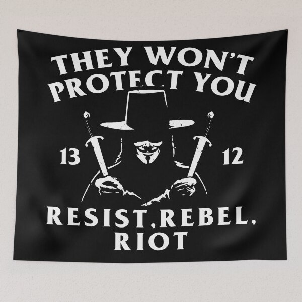 Item preview, They won't protect you resist, rebel, riot designed and sold by remerasnerdas.