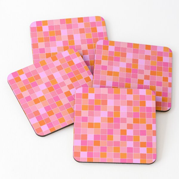 Item preview, Pink and Orange, Pattern, Grid designed and sold by OneThreeSix.