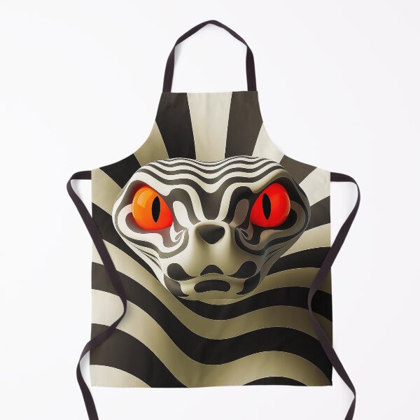 Item preview, Hypnotic Snake Red Eyes Optical Illusion Dark Art designed and sold by Amanda's Factory.