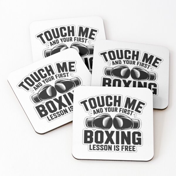Item preview,  Touch Me Boxing Lesson Is Free – Funny Boxing Gloves Combat Sports Design designed and sold by BuiltByDiscipline.