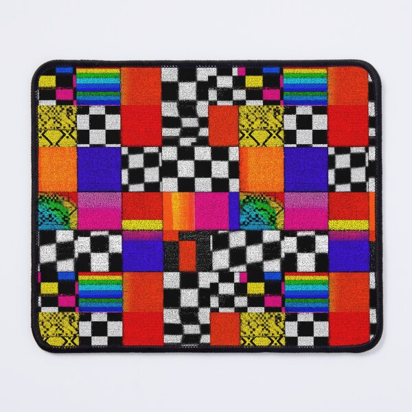Item preview, Retro Glitch Patchwork Checkerboard Abstract Pattern designed and sold by Prismatect.