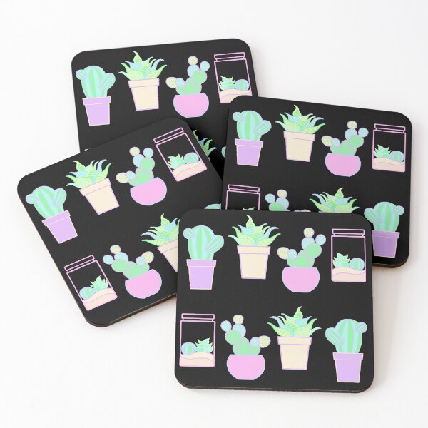 Item preview, Kawaii Pastel Cacti and Succulents  designed and sold by kitschandkawaii.