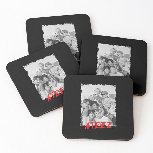 Item preview, Ateez Kpop Group Members Black And White Kpop Rgb Color  designed and sold by Milko ⭐⭐⭐⭐⭐.